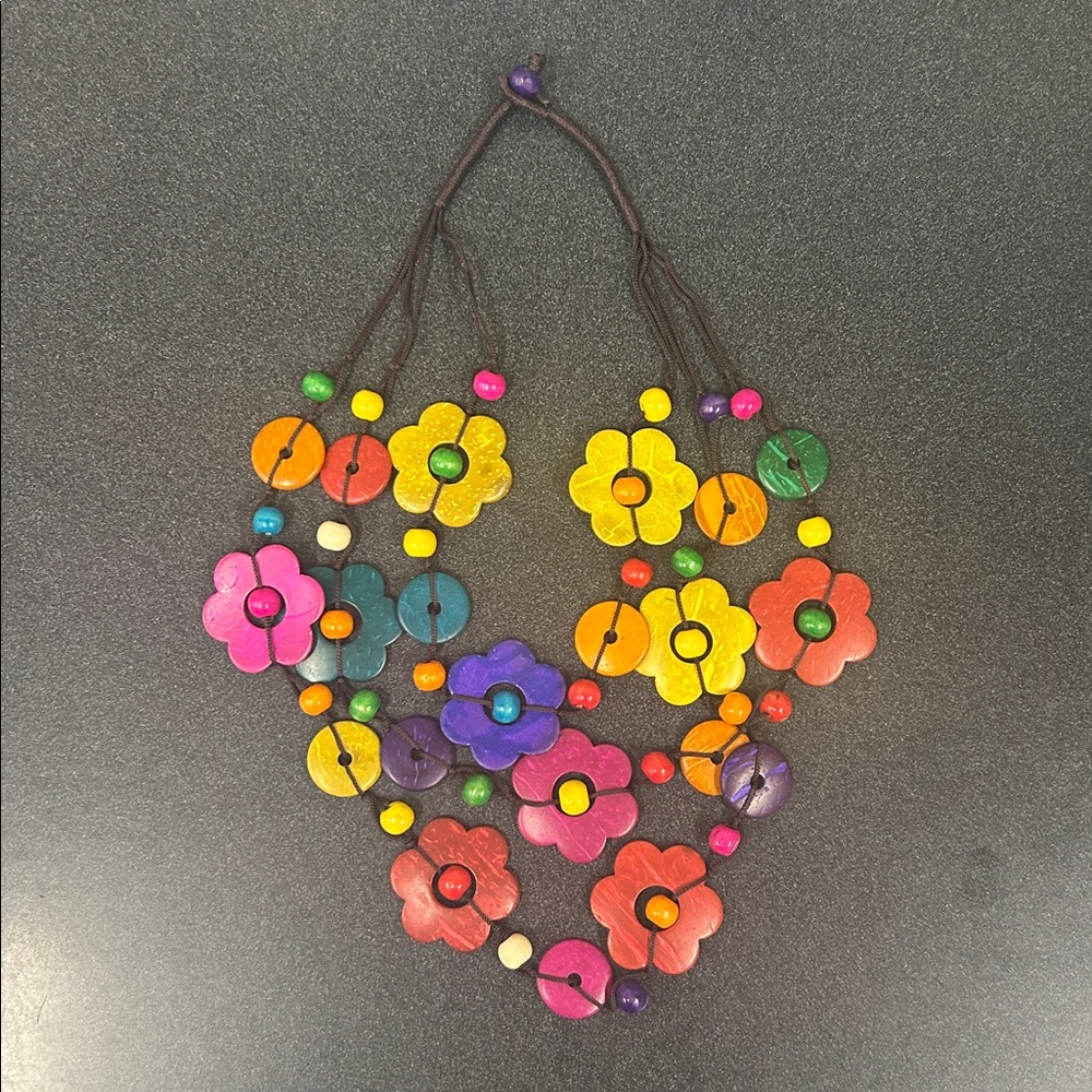 Colorful Floral Necklace